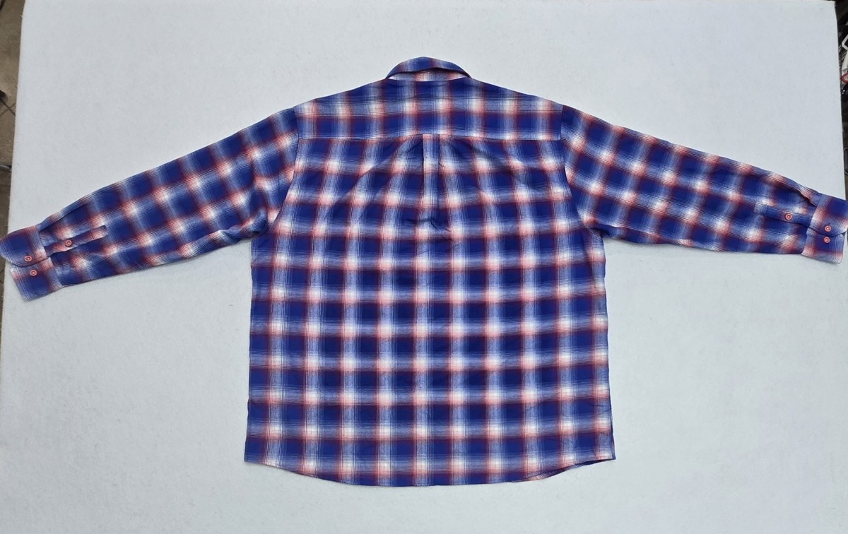 Dixon Flannel Company Glory Long Sleeve Flannel Red White Blue Mens Size 4XL View 3