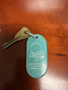 Vtg Marina Bay Hotel Motel Key Fob Fort Lauderdale Fl Room 246