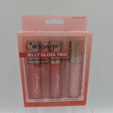Max Makeup Cherimoya Jelly Gloss Trio 3 Color Set Hydrating Glossy Lip Glos