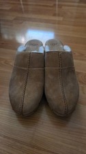 Ugg Australia Kassi Shearling Cliff Slip On Women Size 10 Leather Shoes Clog