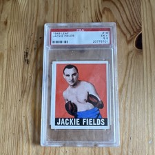 Leaf 1948 Jackie Fields #18 PSA 5.5 EX+ Gray Back Boxing Trading Card