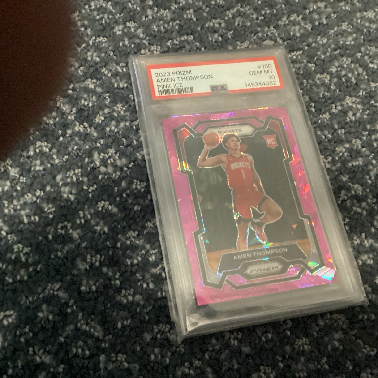 Psa10 Prizm Rc Pink Ice Thompson Twins Ausaur And Amen #150 And #128 view 5