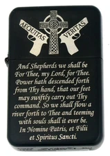 Boondock Saints Prayer Black Oil Lighter Windproof Gift Boxed Matte Finish