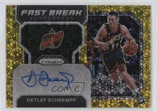 2022-23 Panini Prizm Fast Break Gold 4/10 Detlef Schrempf #FB-DSS Auto 3d3