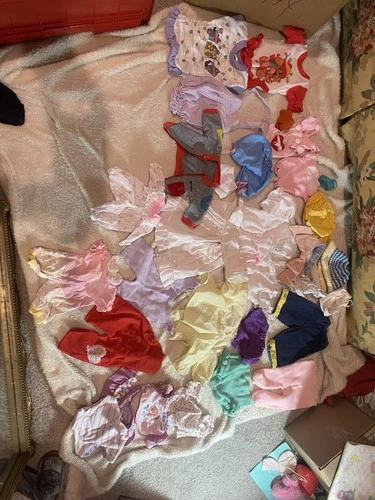 Cabbage Patch Kids Teeny Tiny Preemies Doll Lot Signed Clothing Shoes