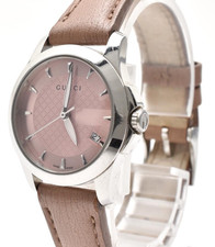 Vintage [ NEAR MINT ]  GUCCI G-Timeless 126.5 Pink Dial Women's Watch 28mm Japan