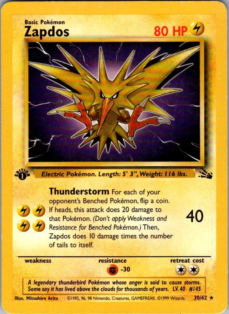 Zapdos Pokemon Card for sale | eBay