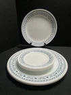 VTG Set of 3 BLUEBERRY Corelle DINNER PLATES & 4 BREAD & BUTTER
