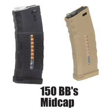 MidCap Magazin 6mm BB 150Rds Airsoft Softair Schwarz Dark Earth