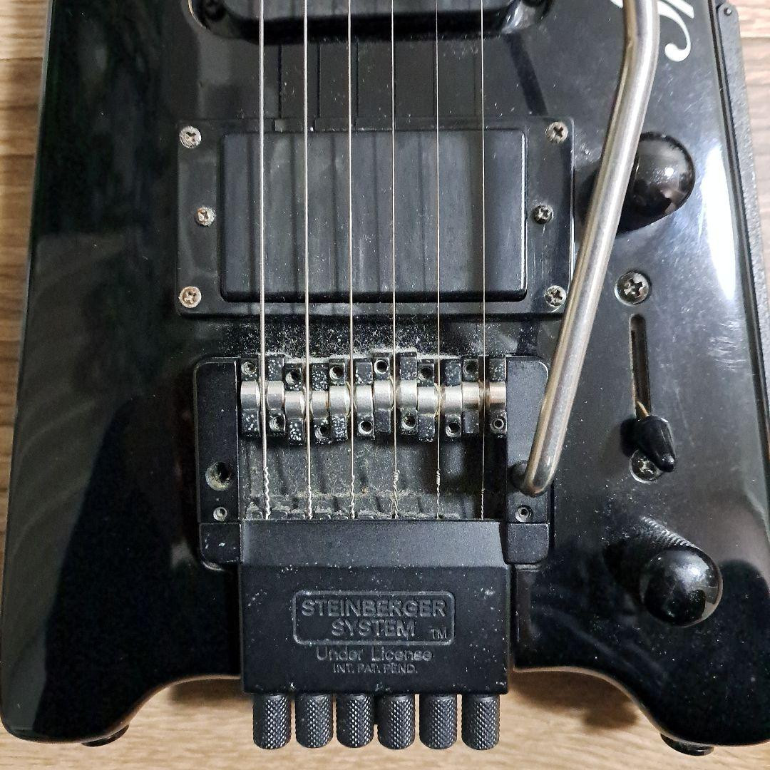 Steinberger Spirit SSH Electric Guitar Black w/ String Adapter 