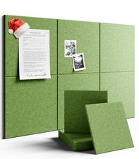 Fluxynara 36x24 Felt Bulletin Board 6-Pack - Cork Board Alternative with 40 Pins