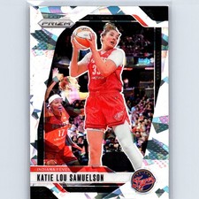 2024 Panini Prizm WNBA Katie Lou Samuelson #128 Ice Prizms Indiana Fever