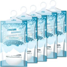 5 Pack Hanging Moisture Absorbers - Fagrance Free Dehumidifier Bags 500ml/16....