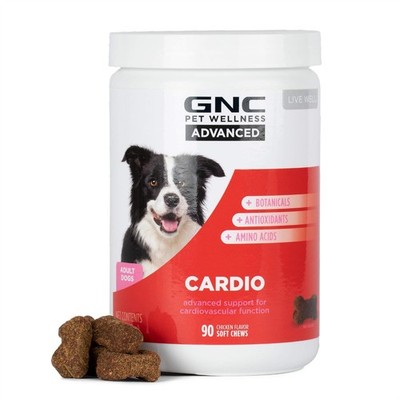 GNC Pets Advanced Dog Supplements Cardiovascular Support 90 Ct Soft Chew Cardio