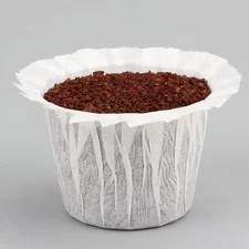 100 Count Disposable Coffee Paper Filters Compatible with Keurig Single Serve...