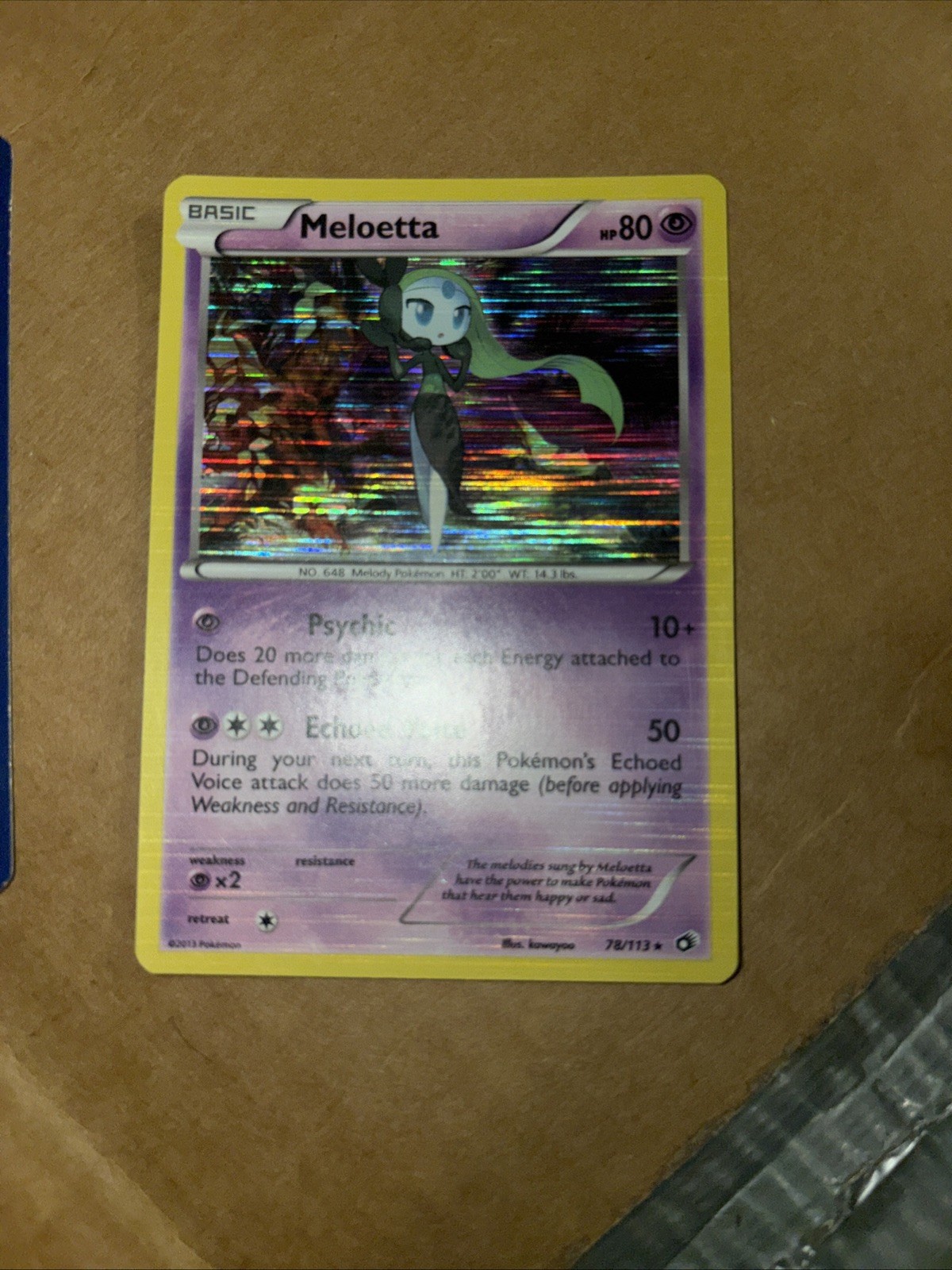 Meloetta (78) 78/113 MINT/NM Pokemon Cards Legendary Treasures Holo Rare