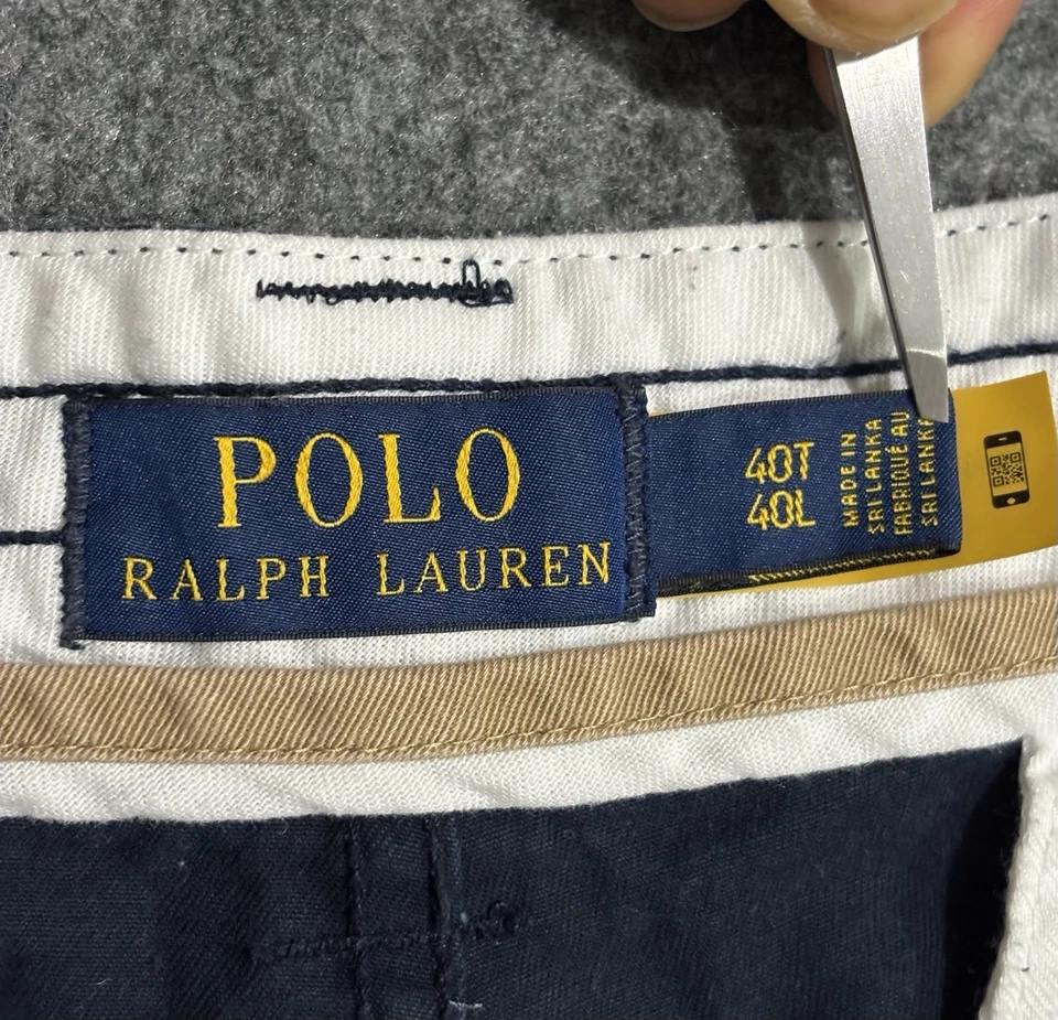 Polo Ralph Lauren Cargo Shorts Men’s Size 40T Classic Fit Navy Blue - Image 3 of 4