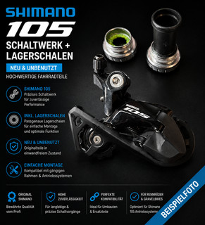 Shimano 105 Schaltwerk Lagerschalen – NEU – Fahrradteile