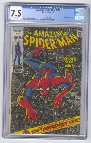 Amazing Spider-Man #100 CGC 7.5 Comic High Grade Anniversary Issue Stan Lee