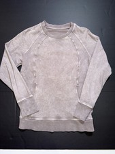 Lululemon Mauve Crew Neck Long Sleeve Sweatshirt Pullover Relaxed Fit Size 6