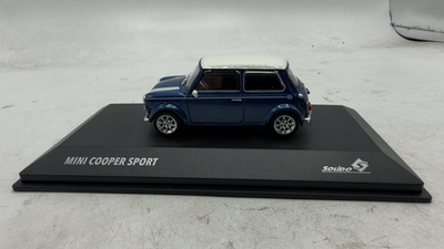 Rover Mini Cooper Sport Pack Tahiti Blue Diecast car 1:43 Scale | eBay