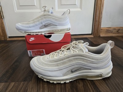 Nike Air Max 97 Triple White Wolf Grey Mens Size 11 w/ Box