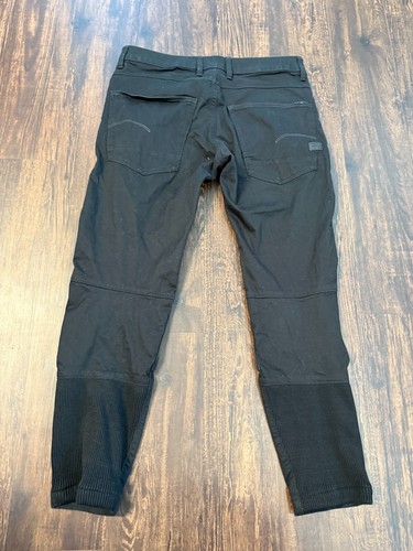 G-STAR Jeans Mens 32x32 (31x26*) Black Raw Motac Deconstructed 3D Slim - Picture 8 of 9