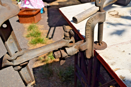 Antique Duplex C Clamp Pat. 3-21- 22 Amazing Clamp Design - Picture 14 of 15
