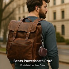 Powerbeats Pro 2 Leather Case Bluetooth Wireless Earphone Case Travel Friendly
