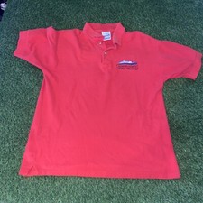 Vintage Queen Elizabeth 2 World Cruise Polo Mens Medium 1999 FOTL