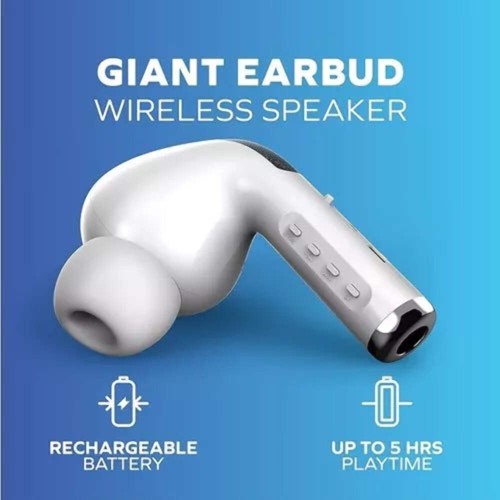 Portable GIANT Earbud Wireless Bluetooth SPEAKER & CLEANER KIT BUNDLE - Picture 11 of 12