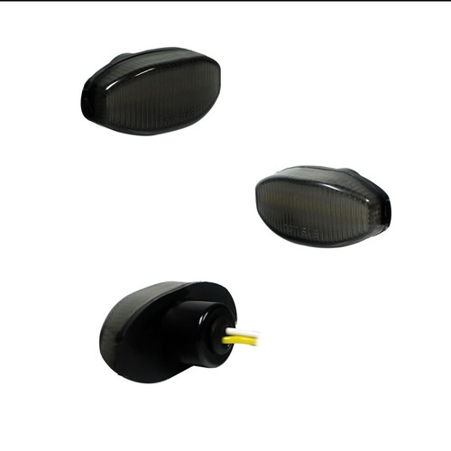 For 2010-2014 Ford Raptor Smoked Lens Front Amber LED Side Marker Fender Lights - Foto 5 di 9