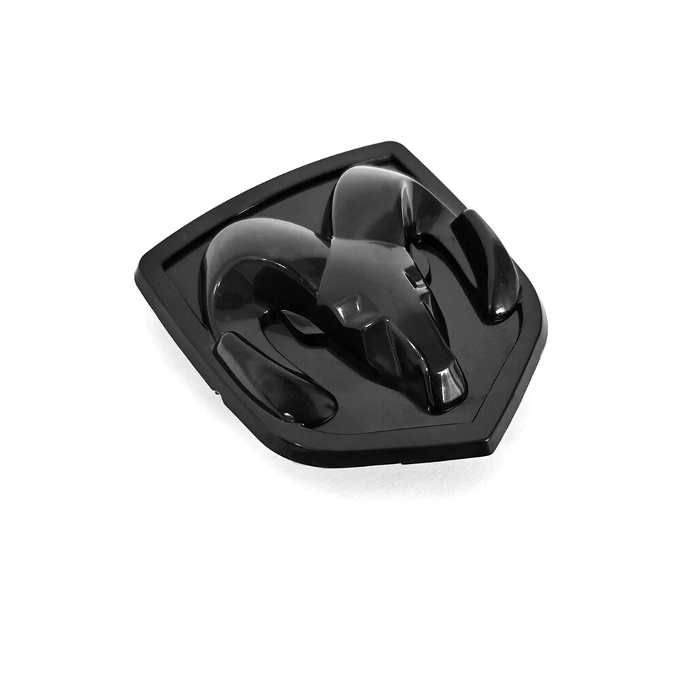 1x OEM 2006-08 Grille Emblem for Ram 1500 2500 68139834AA Gloss Black 77MM - Image 3 of 4