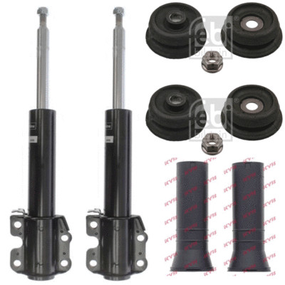 2x Stossdämpfer vorne + Domlager + Schutz VW LT 28-35 II Mercedes Benz Sprinter 