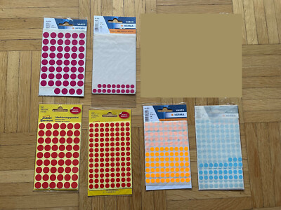 Markierungspunkte * Herma Vario * Avery Zweckform * blau rot lila orange