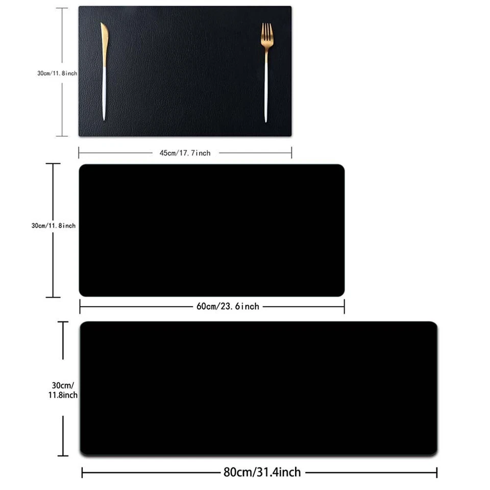 UK Large Placemats Place Mats Washbale Non-Slip Table Placemats Heat Table Mats - Image 2 of 4