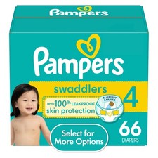 Pampers Swaddlers Active Baby Diapers Super Pack - Size 4 - 66ct