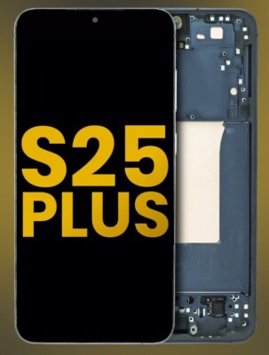 Original For Samsung Galaxy S25 Plus 5G OLED Display Touch Screen with Blk Frame