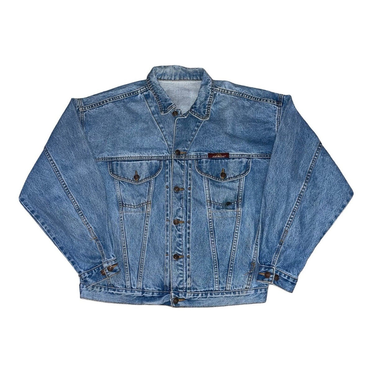 Vintage Denim Jordache Washed Denim Jacket Size XL designed