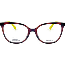 Max  Co MO5022 Womens Plastic Eyeglass Frame 052 Dark Havana 54-17