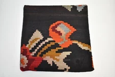Vintage Anatolian Home Decor Kilim Pillow Cover 17'' x 17'' Kilim Pillow Cover