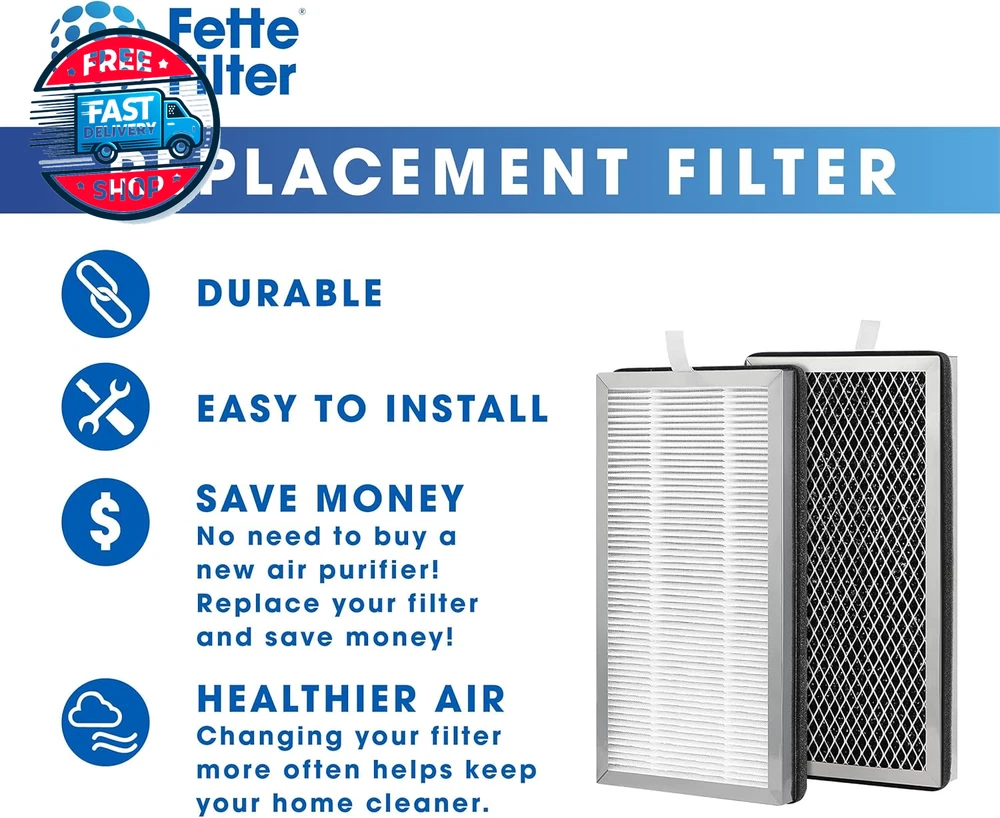 - Air Purifier Compatible with MA-15 Filters H13 True HEPA 99.9% P