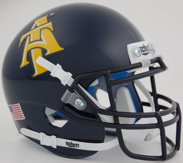 NORTH CAROLINA A&T AGGIES NCAA Schutt XP Authentic MINI Football Helmet