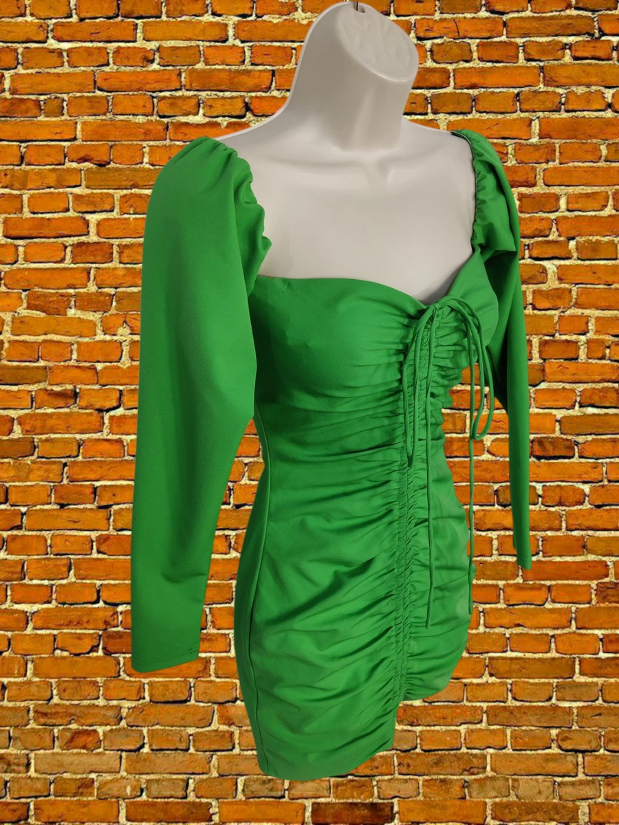 slim fit dress slacks Green Sequin Velvet Mini Dress