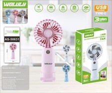 X WOLULU AS-50631 Mini Ventilateur Portable USB Type-C Design Glacé 3 Couleurs