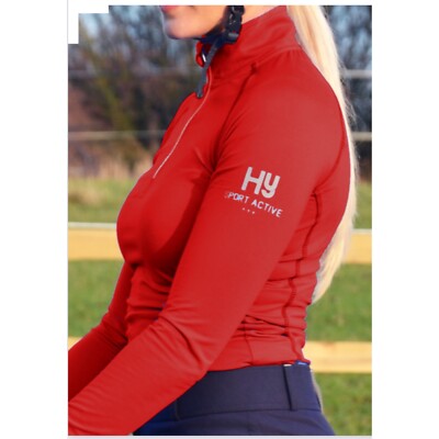 Hy Sport Active Base Layer - 2 Farben - 3/4 Zip - 4 Wege Stretch - tolles Geschenk