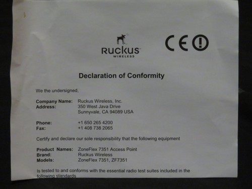 New Ruckus ZoneFlex 7351 Wireless Access Point Industrial WiFi 901-7351-EU01 - Picture 4 of 5