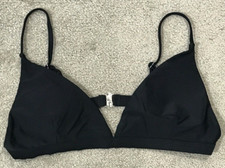 Bikini Tankini Swimsuit Top Womens size XL Black Modern spaghetti strap clasp