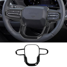 Steering Wheel Trim 1pcs ABS Carbon fiber For GMC CANYON 2023-2025