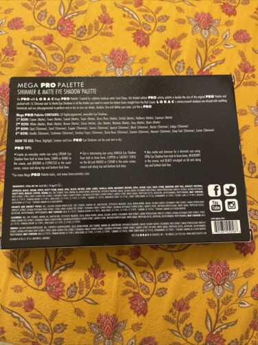LORAC MEGA PRO Palette 32 Shade Eyeshadow Palette Limited Edition 100% Auth Bnib - Picture 10 of 10